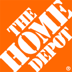 a logo with a yellow and orange background
