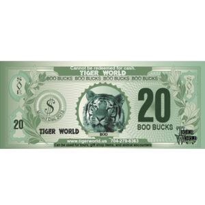 Tiger World Boo Bucks