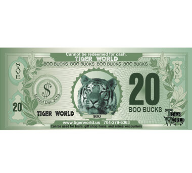 Tiger World Boo Bucks