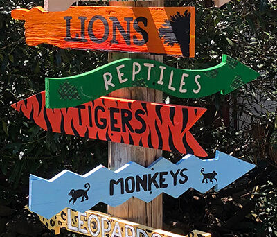 Animal Directional Sign