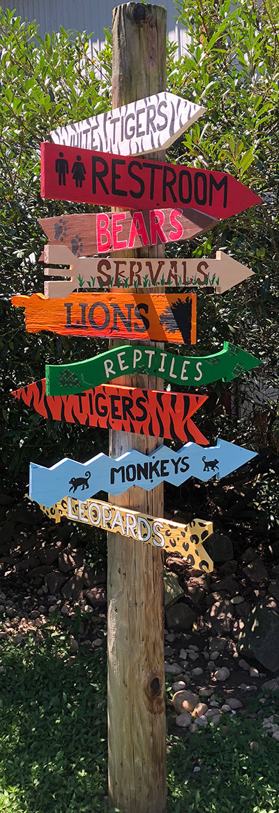 Animal Directional Sign