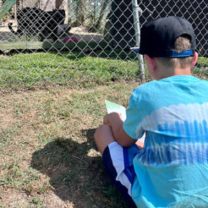 Boy reading